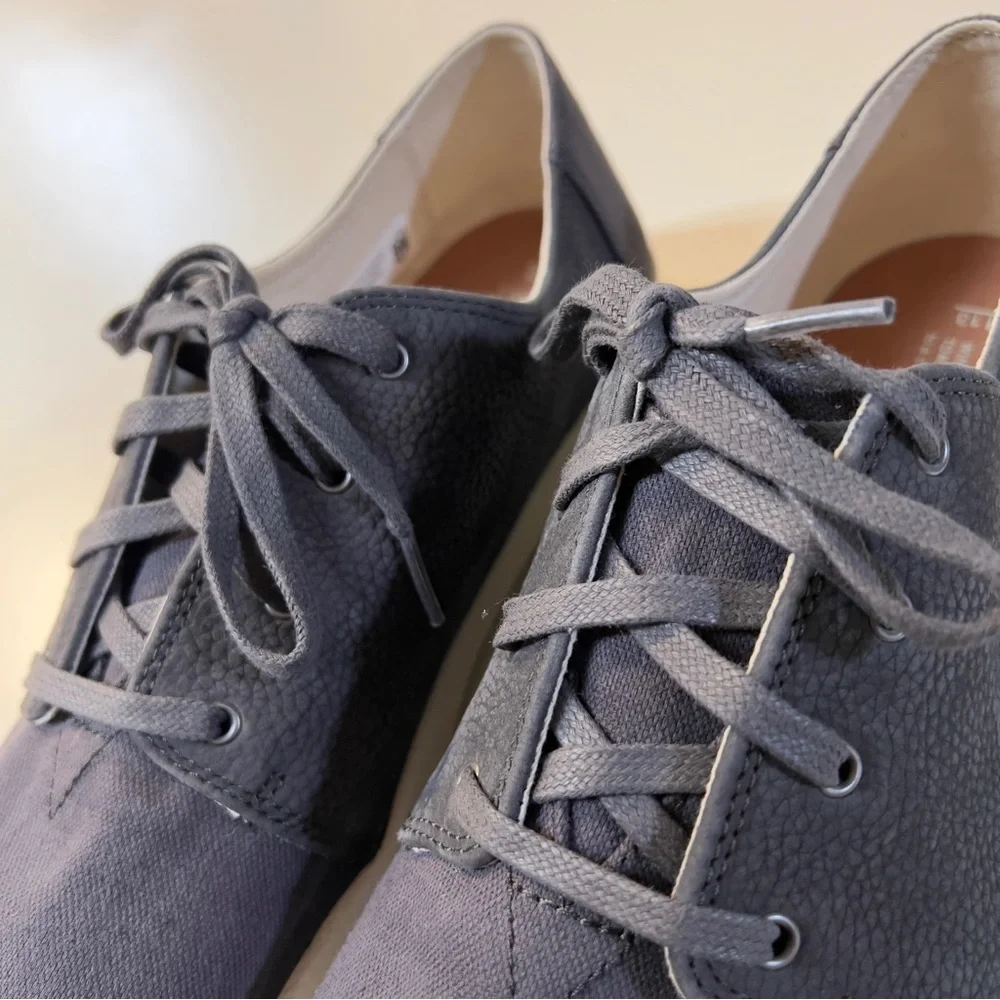 TOMS Mens Dark Gray Classic Lace Up Flat Casual Shoes Size 13